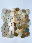 Mix Color Flat Pebble Mosaic 12" x 12"