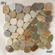 Mix Color Flat Pebble Mosaic 12" x 12"