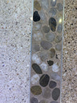 Mix Dark Color Flat Pebble Mosaic 12" x 12"