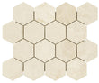 Noble White Cream Hexagon Mosaic Tile