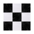 Checkerboard - Nero Marquina & Bianco Dolomite Marble Tile