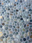 Natural Mix Color Leveled Pebble Mosaic 12" x 12"