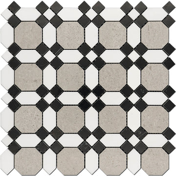 Highland Grey Marble  - Polished Floor and Wall Mosaic