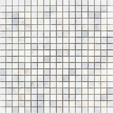 Oriental White Square Mosaic Tile
