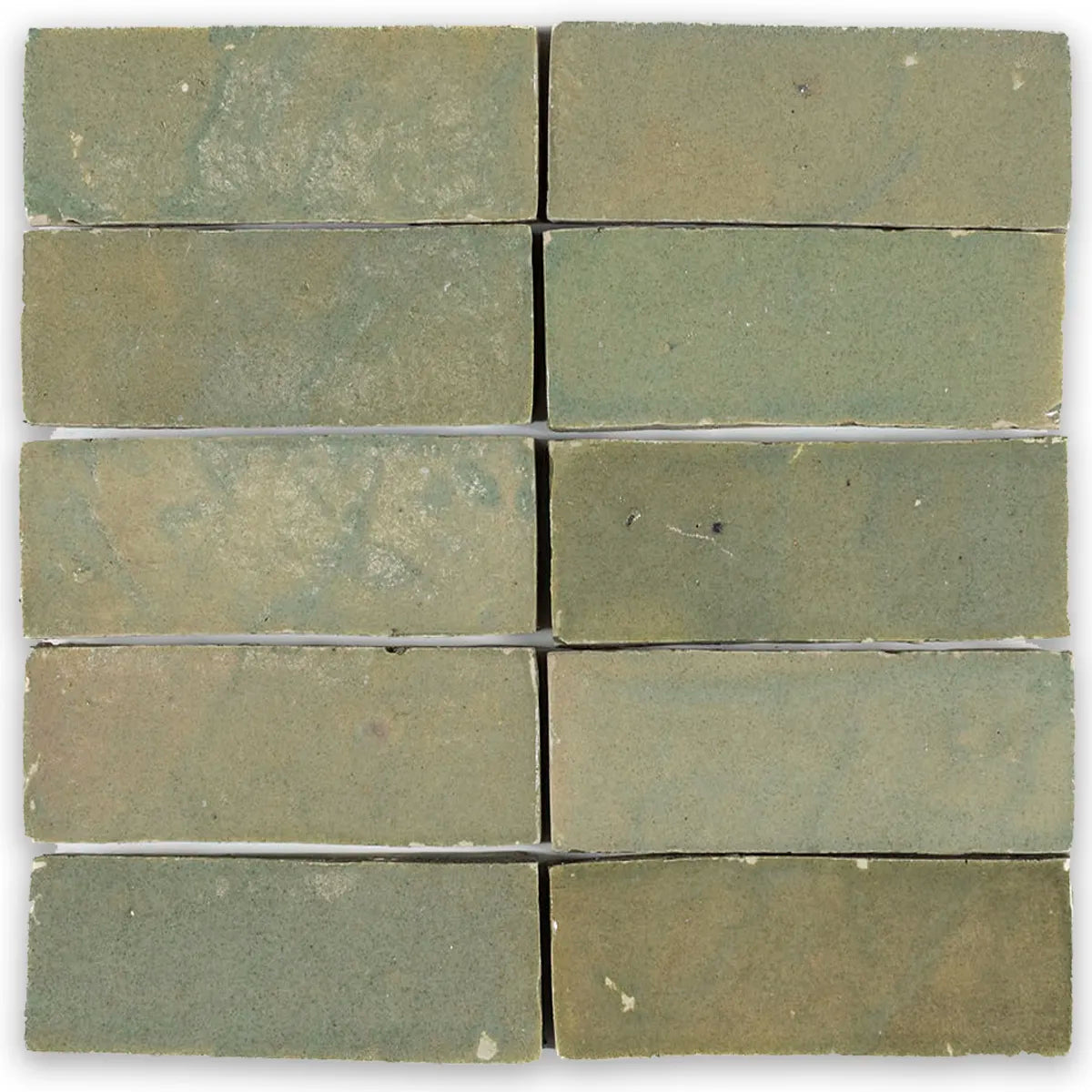 Oliva Zellige Ceramic Wall Tile 2x6