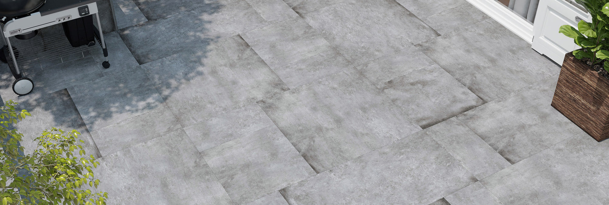 Clay Grey Textured Stone Wall and Floor Tile
