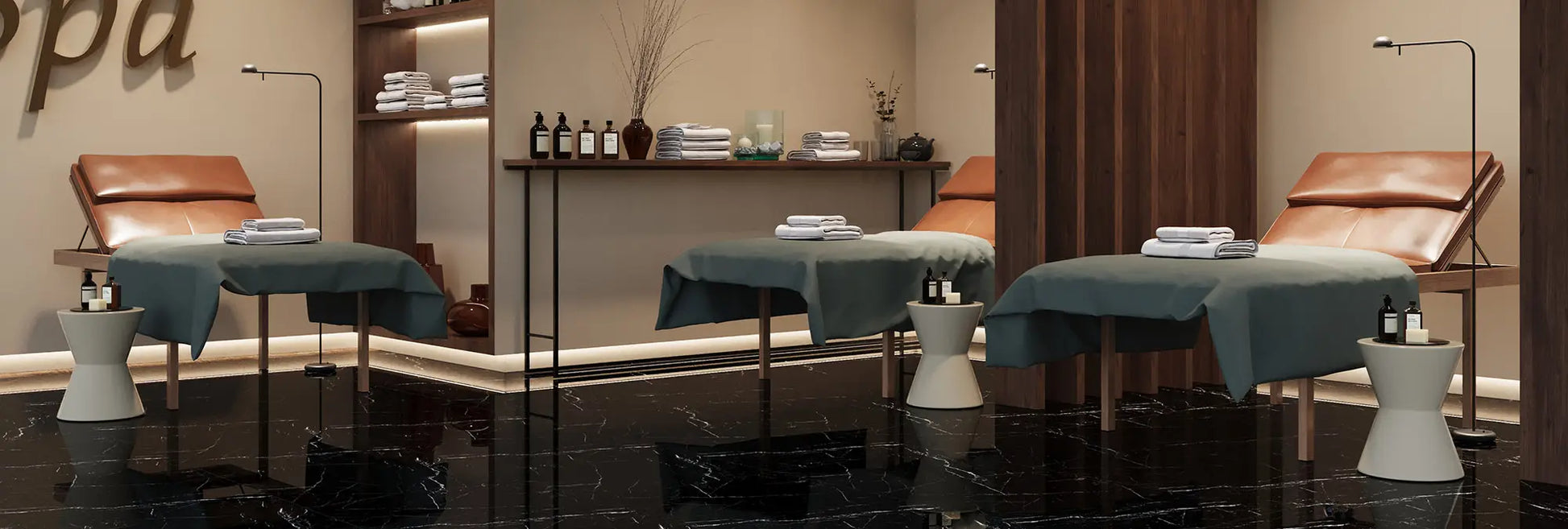Pietra Black Polished Wall and Floor Tile