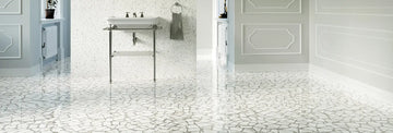 Pietrosa Marble Sugar Effect Wall and Floor Tile 24"x48" 
