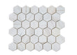 Palisandro Polished Hexagon Marble Mosaic Tile 2”x2”