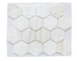 Palisandro Polished Hexagon Marble Mosaic Tile 3”x3”