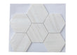 Palisandro Polished Hexagon Marble Mosaic Tile 5”x5”