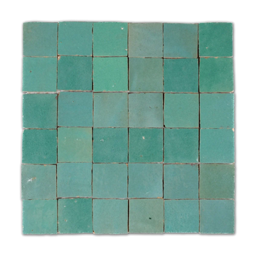 Paradise Zellige 2”x2” Square Mosaic Wall Tile