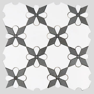 Polar Star Black Marble  - Polished Floor and Wall Mosaic