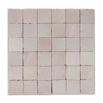 Rosaline Zellige 2”x2” Square Mosaic Wall Tile