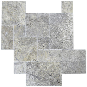 Atlantic Gray French (Versailles) Pattern Floor Tile