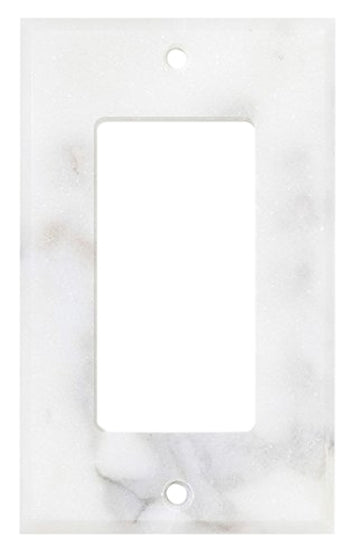 Calacatta Gold Marble  2 3/4 x 4 1/2 Switch Plate 1-ROCKER Wall Cover