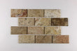 Scabos Travertine Tumbled Brick Mosaic Tile 2x4"