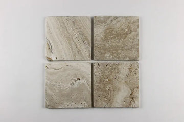 Scabos Travertine Filled & Polished Wall and Floor Tile  12x12