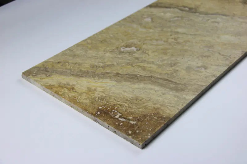 Scabos Travertine Honed Deep Beveled Wall Tile 3x6"