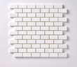 Bianco Dolomite Polished Brick Mosaic Tile 1"x2"