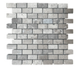 Atlantic Gray Brick & Subway Mosaic Tile 1" X 2"