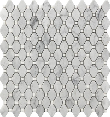 Small Marble Rhombus 12X12 Mosaic Tile
