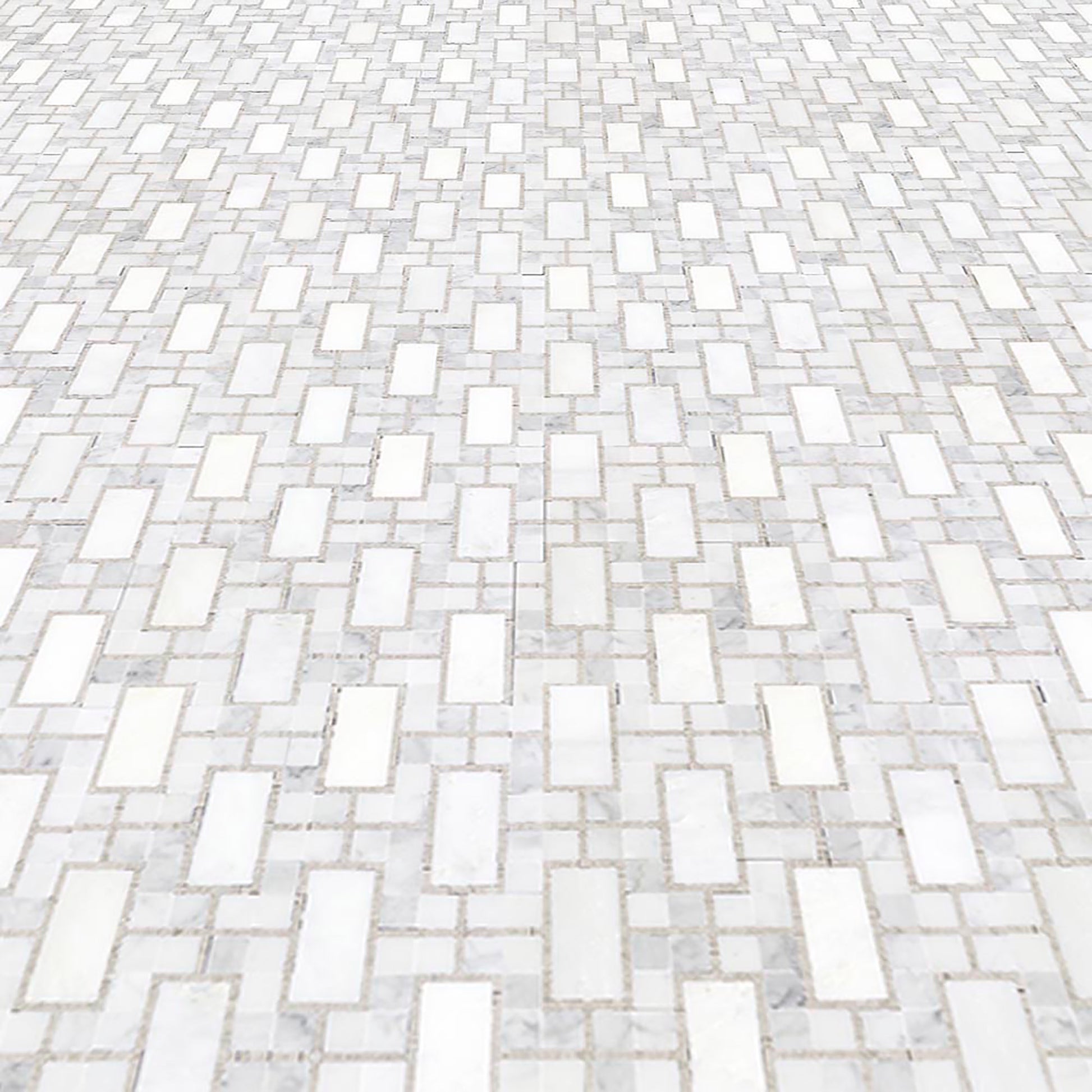 Tangier Grey Dot Marble  - Backsplash Mosaic Tile
