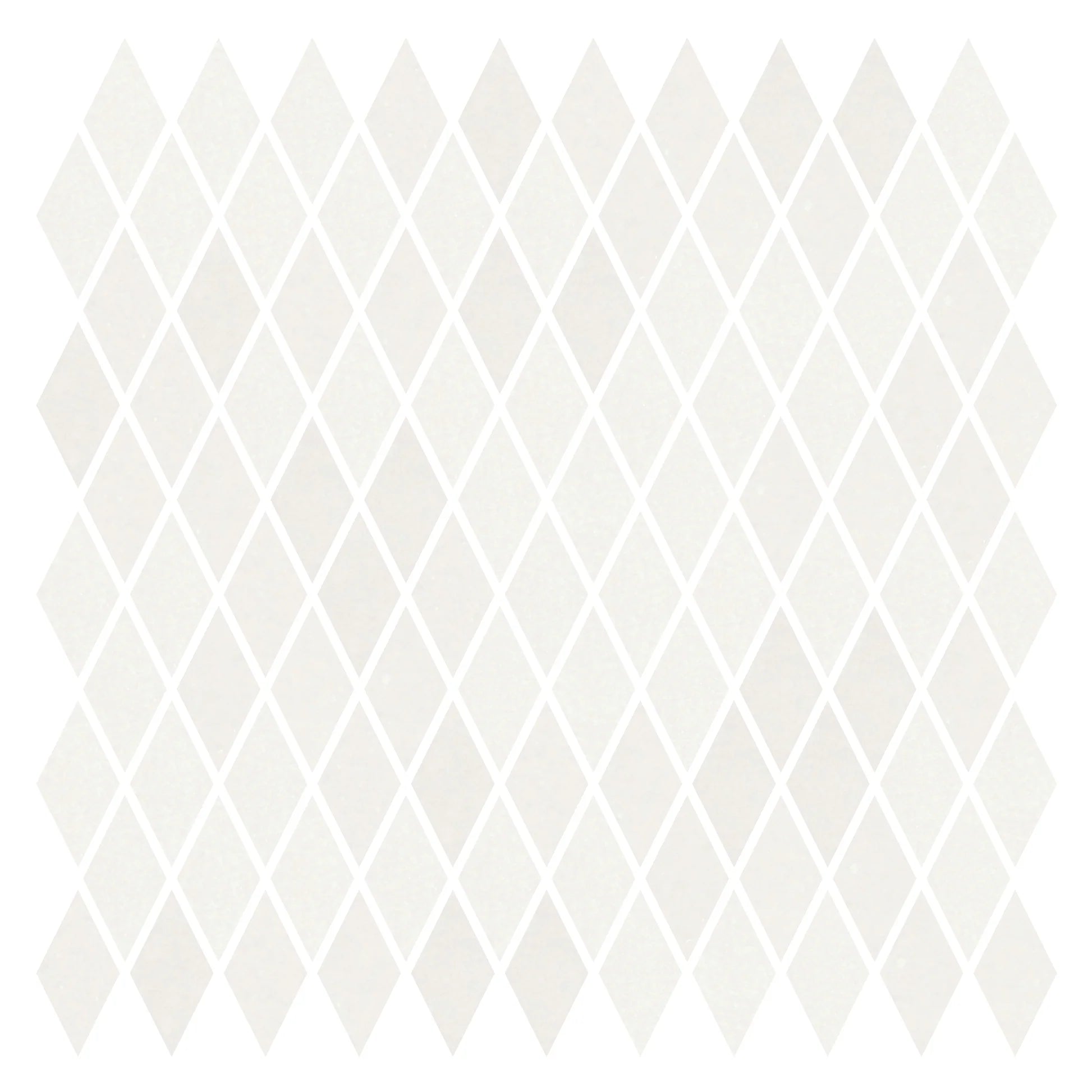 Thassos White 1" X 2" Diamond / Rhomboid Mosaic Polished 