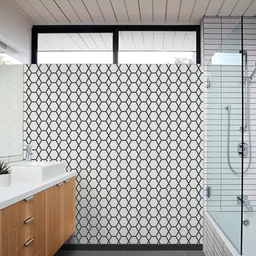 Azulejo mosaico de pared y piso contra salpicaduras de Tulle Geometro