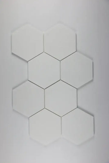 Thassos White Hexagon Mosaic Tile 6x6"