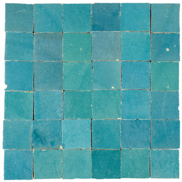 Azulejo de pared de mosaico cuadrado Tropical Escape Zellige de 2 