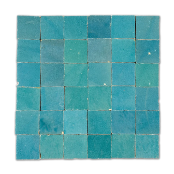 Azulejo de pared de mosaico cuadrado Tropical Escape Zellige de 2 