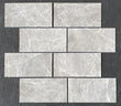 Tundra Gray Marble Mosaic Tile 2x4"