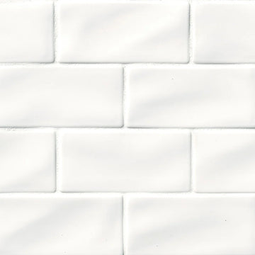Whisper White Subway Handcrafted Ceramic Wall Tile