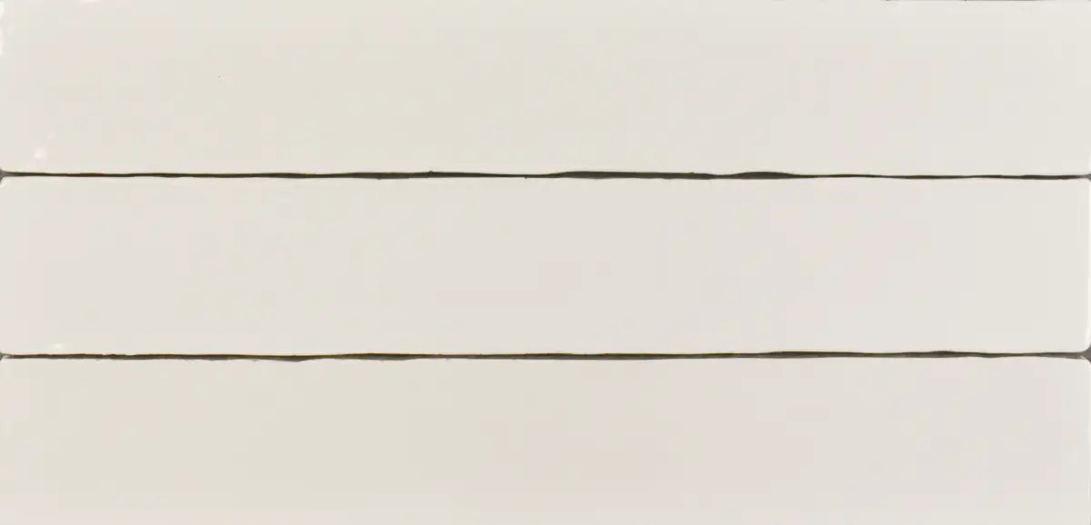 Zellige White 3/4X16 Pencil Liner Trim Tile