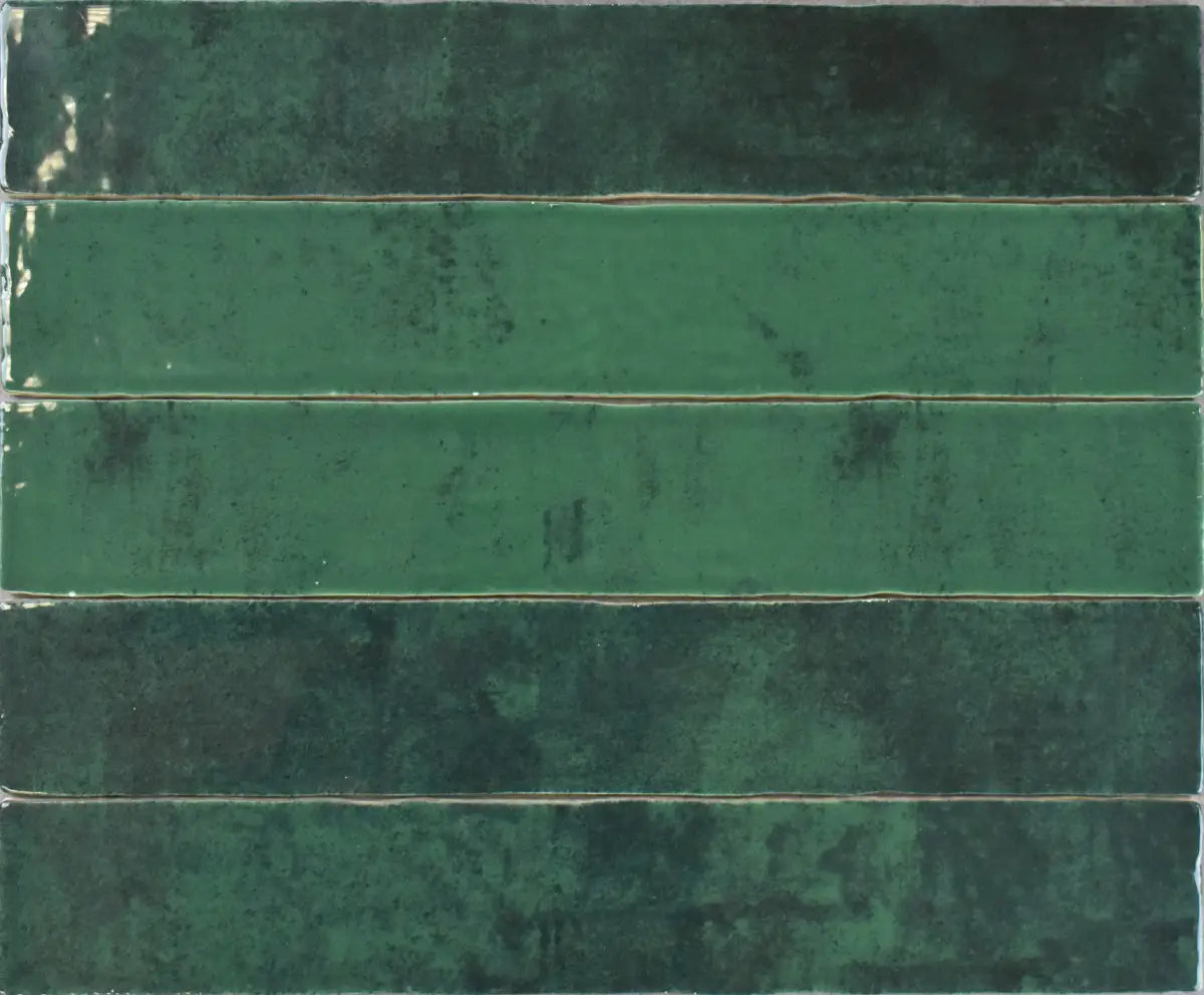Zellige Emerald Green 2X16 Wall And Floor Tile