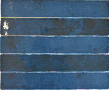 Azulejo cerámico para pared Zellige Deep Blue 2X16