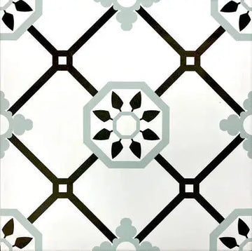 Baldosa decorativa mate de pared y piso de azulejos de porcelana Alba Verde 