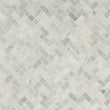 Arabescato Carrara Herringbone Honed Mosaic Tile