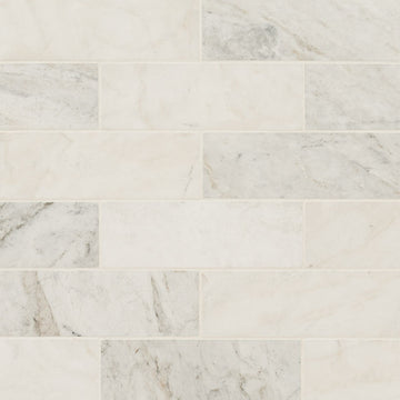 Arabescato Venato White 4x12 Marble Tile