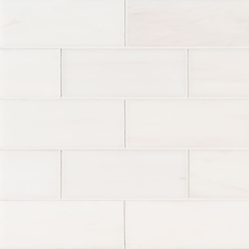 Bianco Dolomite Polished Marble Wall and Floor Tile