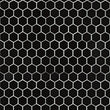 Black Hexagon 2” Mosaic Wall Tile