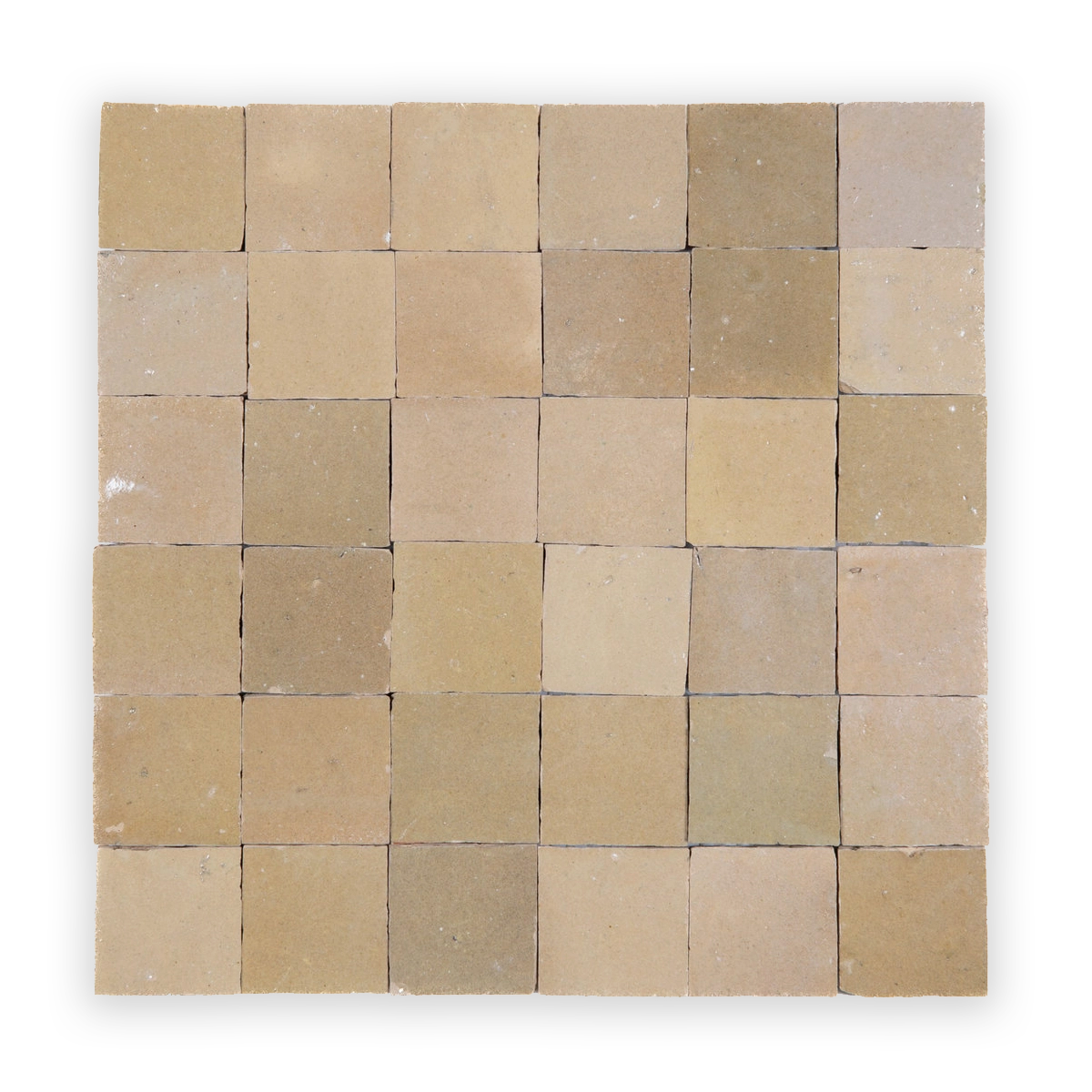 Caramel Antike 2”x2” Square Zellige Mosaic Wall Tile