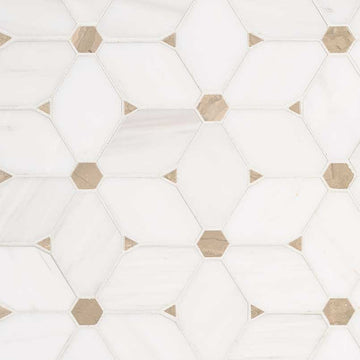 Cecily Pattern Marble Mosaic Tile