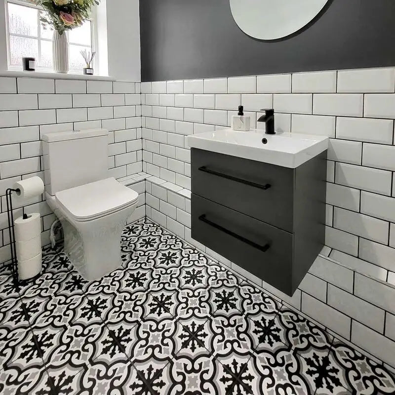 Cosenza Gris Matte Decorative Porcelain Wall And Floor Tile 9x9"