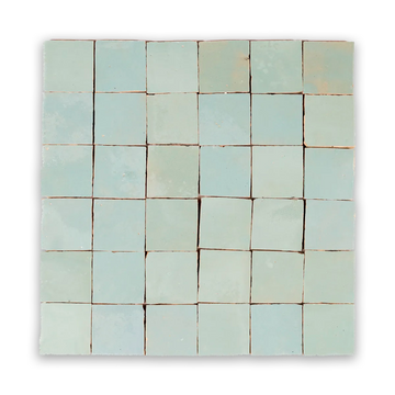 Oasis Zellige 2”x2” Square Mosaic Wall Tile
