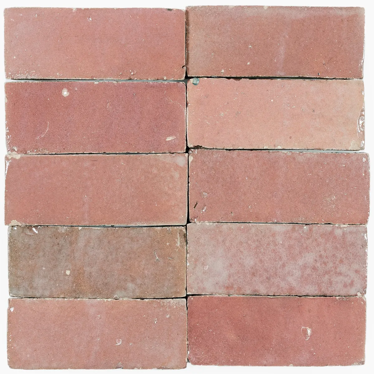 Old Rose Zellige Ceramic Wall Tile 2x6