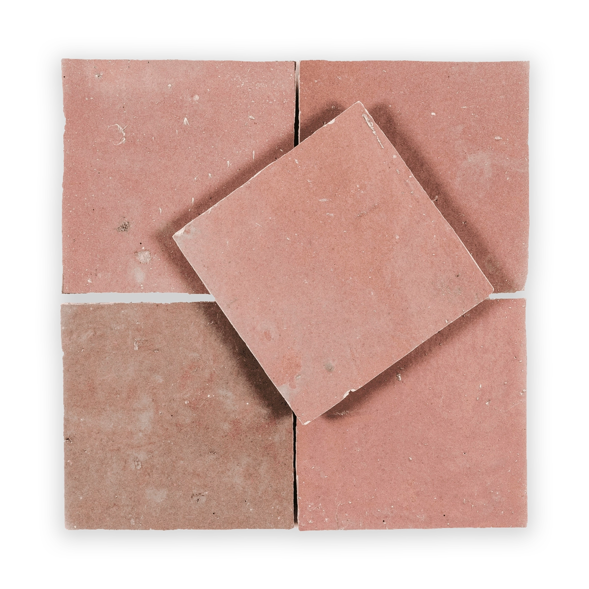 Old Rose Zellige Ceramic Wall Tile 4x4
