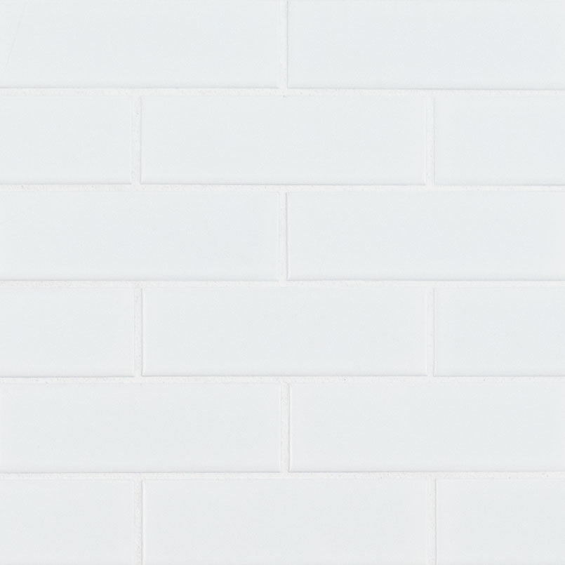 Retro Brick Bianco White Wall And Floor Mosaic Tile