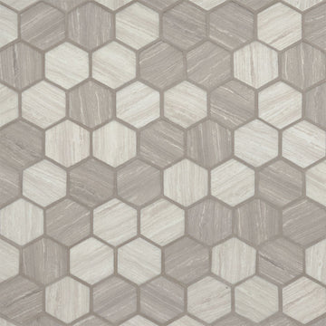Silva Oak 2” Hexagon Mosaic Tile